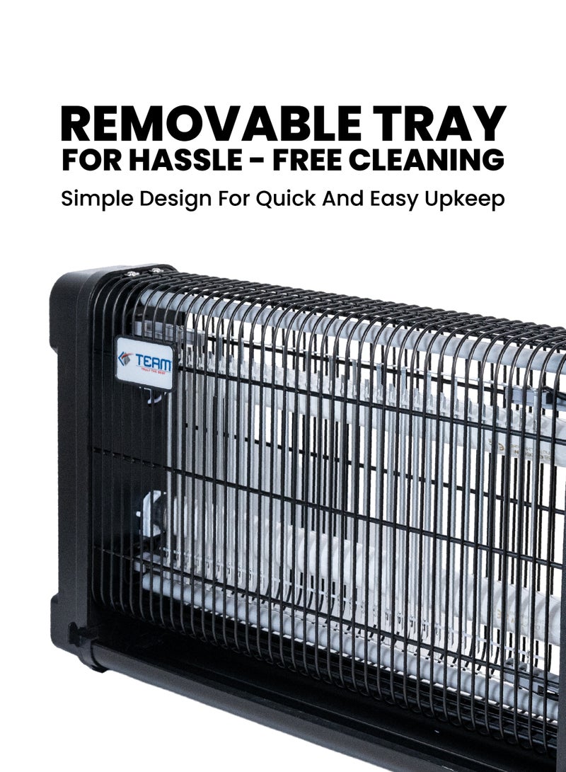 TEAM Electric Insect Killer | 4000V High Voltage Mosquito & Fly Zapper | UV Light Bug Trap for Home, Office, Restaurants | Chemical-Free Pest Control - Image 4